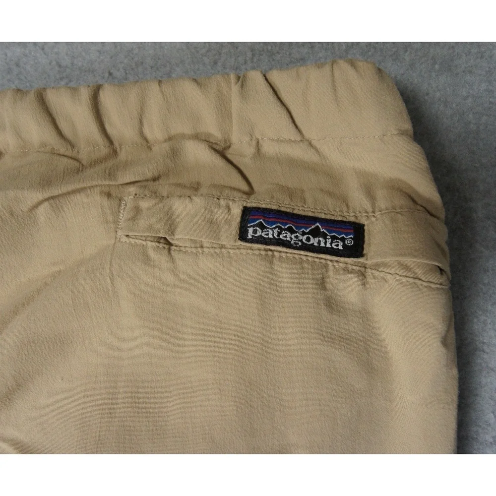 Vintage Patagonia Pants‎ Mens XLarge Beige Belted Hike Camp Outdoors Casual
